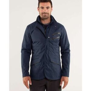 Lululemon Men's Cadence 2-In-1 Blazer Jacket in Iris Blue Black, Size XL